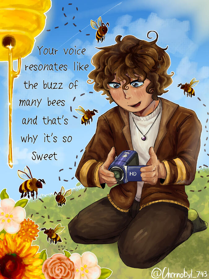 A honey-flavored kiss
